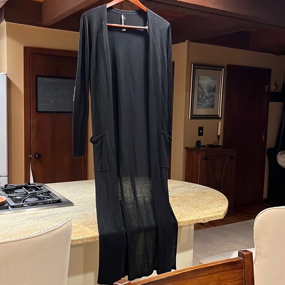 Woman’s long cardigan